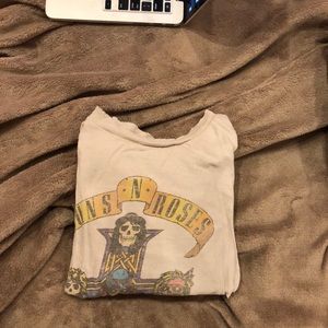 •••GUNS N ROSES••• distressed band tee
